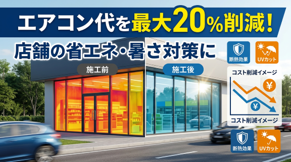 エコ窓コーティング　窓ガラスコーティング　熱中症対策