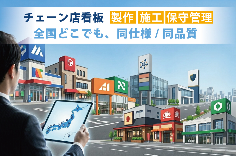 全国チェーン店看板