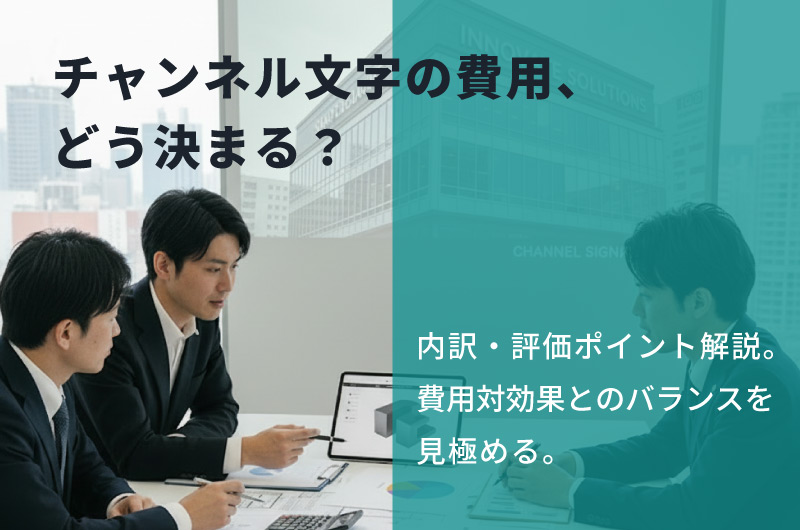 事例で見るチャンネル文字