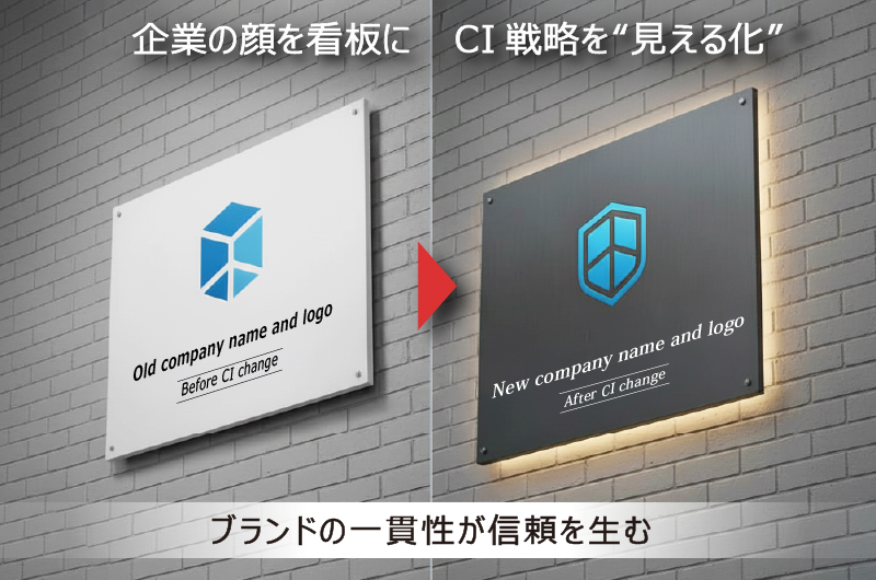 ロゴ看板製作